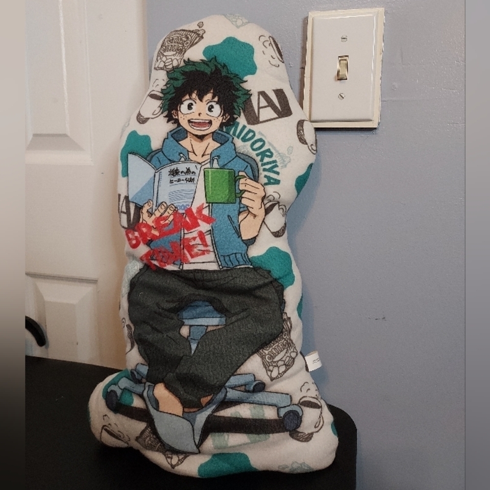 My Hero Academia Izuku Midoriya Cushion Brake Time Long Pillow Ichiban Kuji 20in
